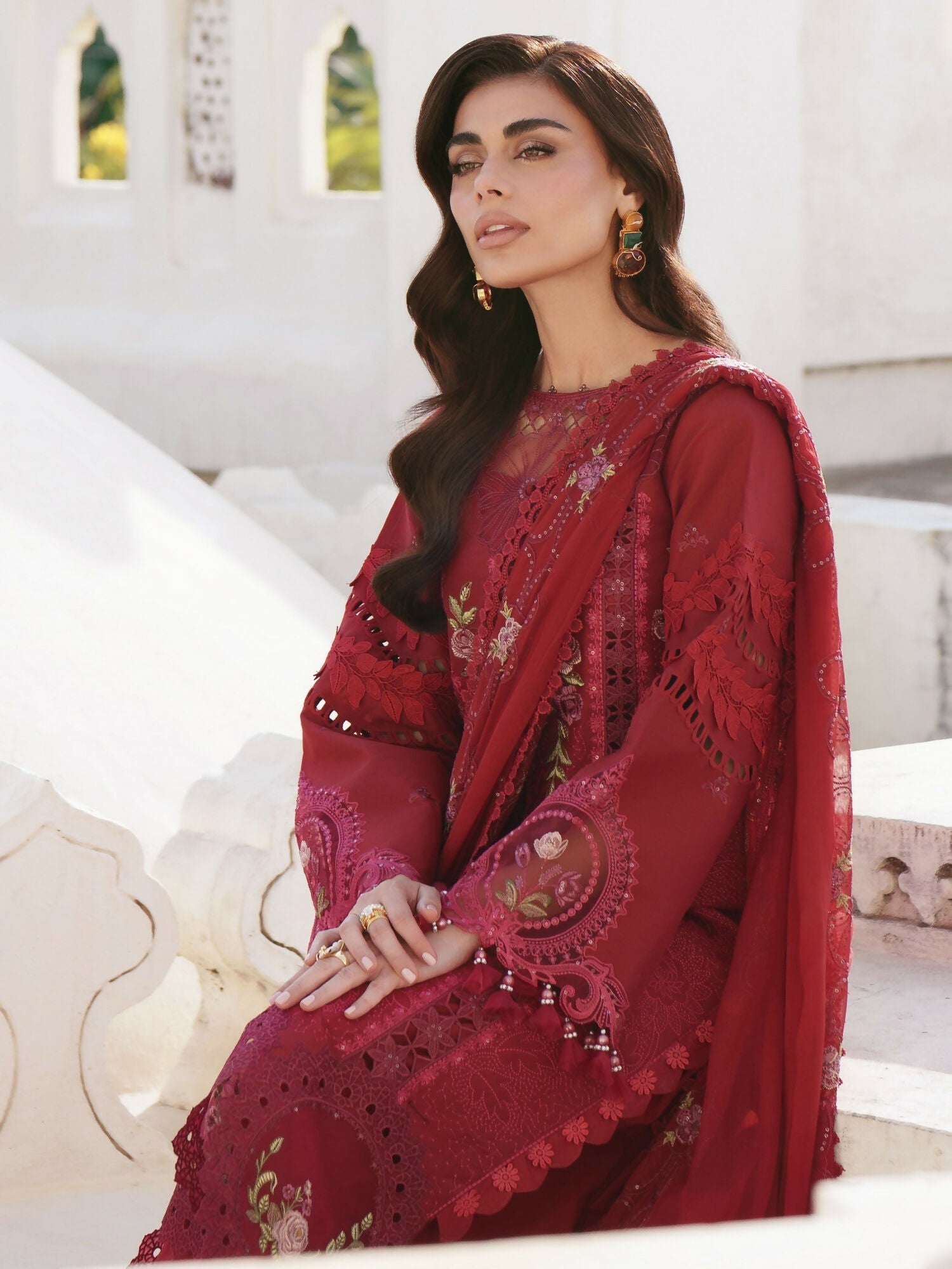 Parishay Shangrila Lawn Embroidered Unstitched 3-Piece Suit-SLA-12