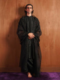 Hussain Rehar Basic Not Basic IV Raw Silk Embellished Stitched 2-Piece Suit-Shadow
