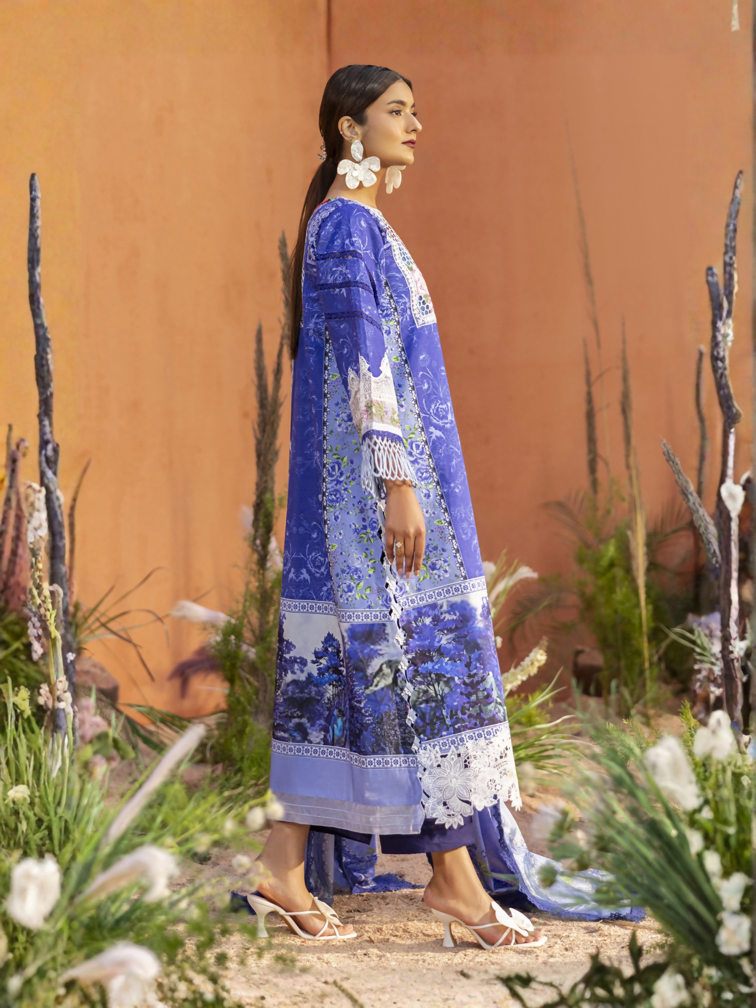 Parishay Ivy Bloom'26 Lawn Embroidered Unstitched 3-Piece Suit-IB-08