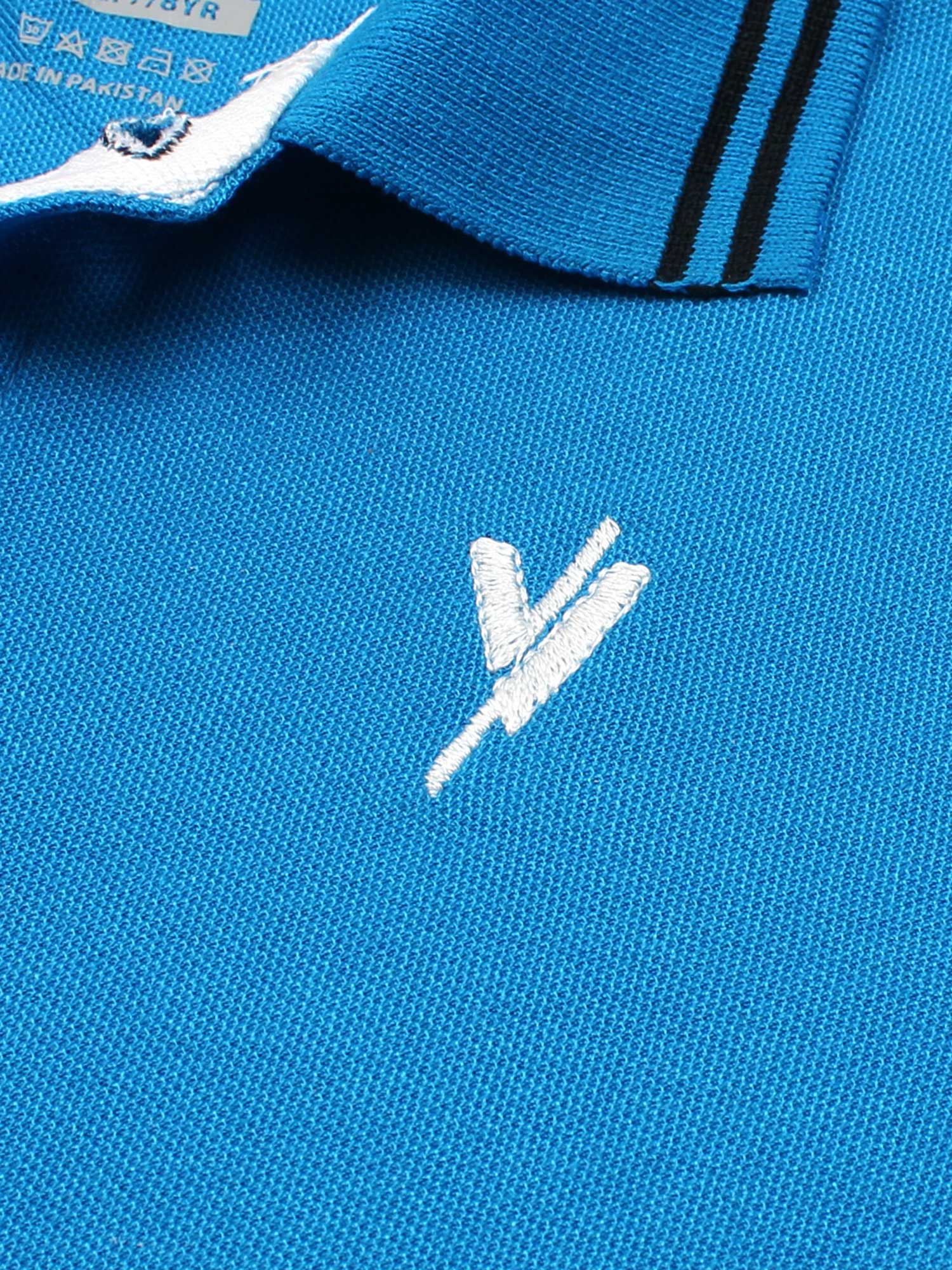 Velvour Boys Pique Tipping Collar Polo Shirt-VP11-Q