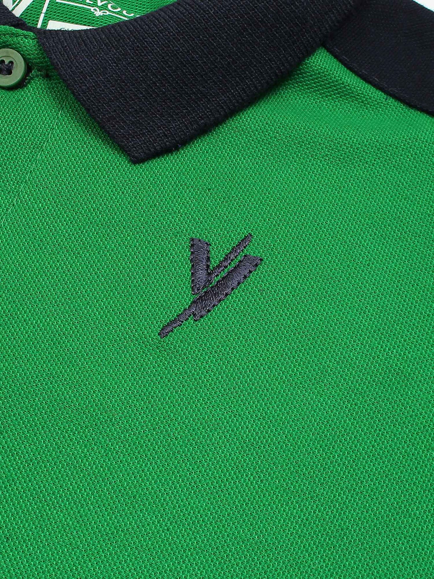 Velvour Boys Pique Tipping Collar Polo Shirt-VP11-L