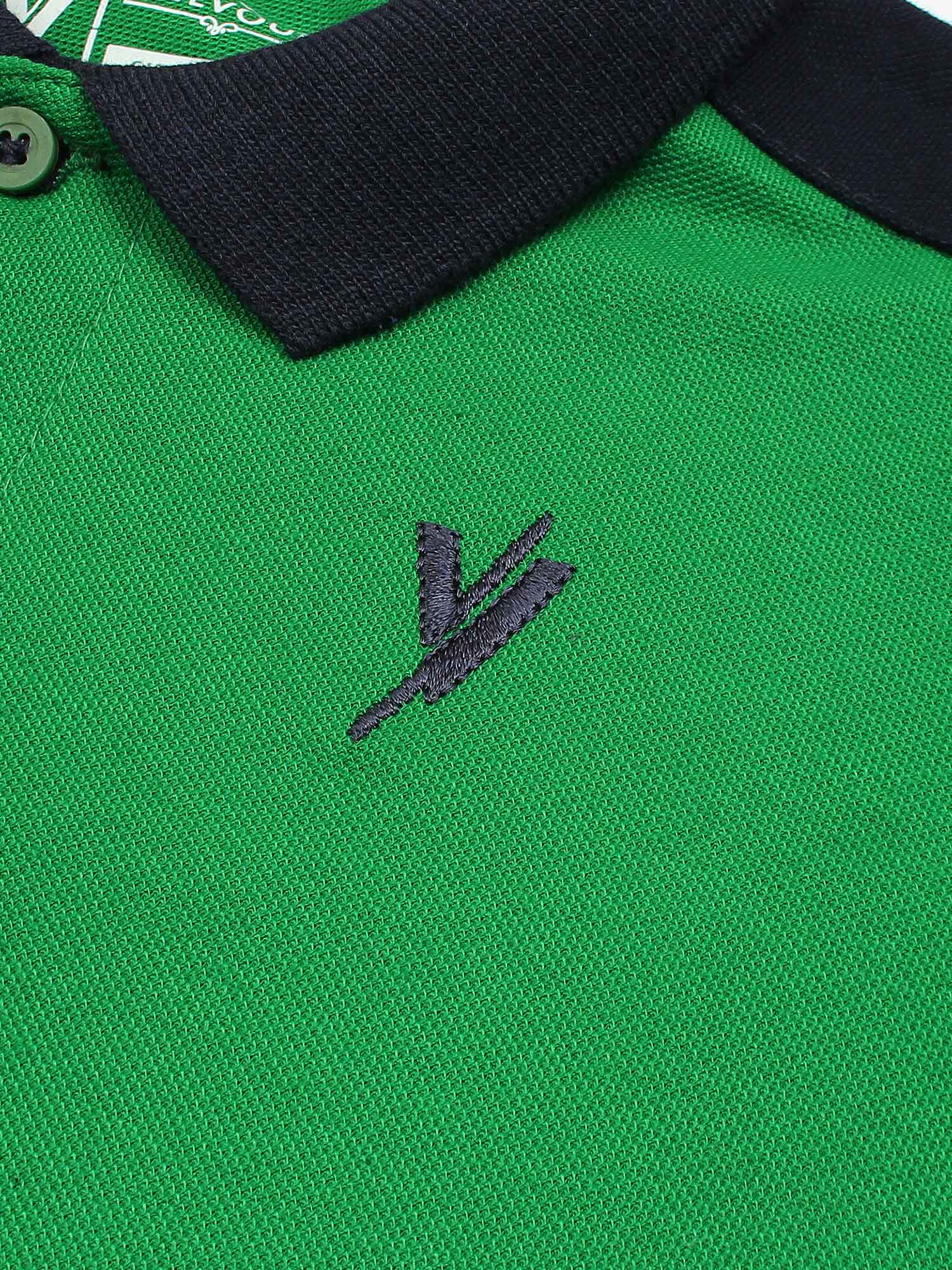 Velvour Boys Pique Tipping Collar Polo Shirt-VP11-L