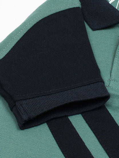 Velvour Boys Pique Tipping Collar Polo Shirt-VP11-M