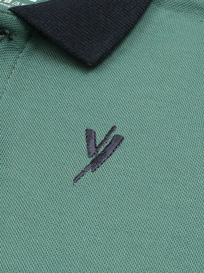 Velvour Boys Pique Tipping Collar Polo Shirt-VP11-M
