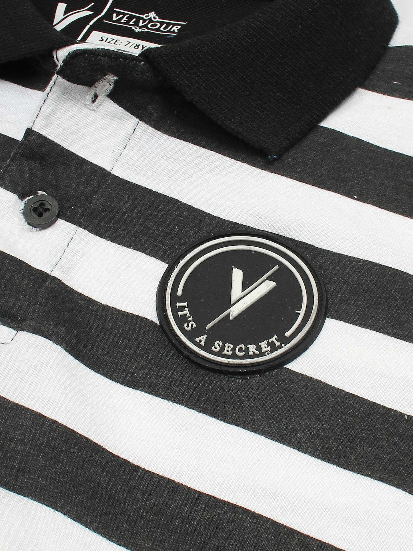 Velvour Boys Pique Tipping Collar Polo Shirt-VP11-N