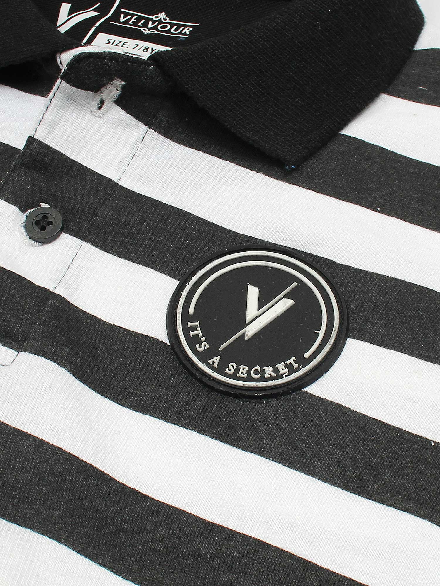 Velvour Boys Pique Tipping Collar Polo Shirt-VP11-N