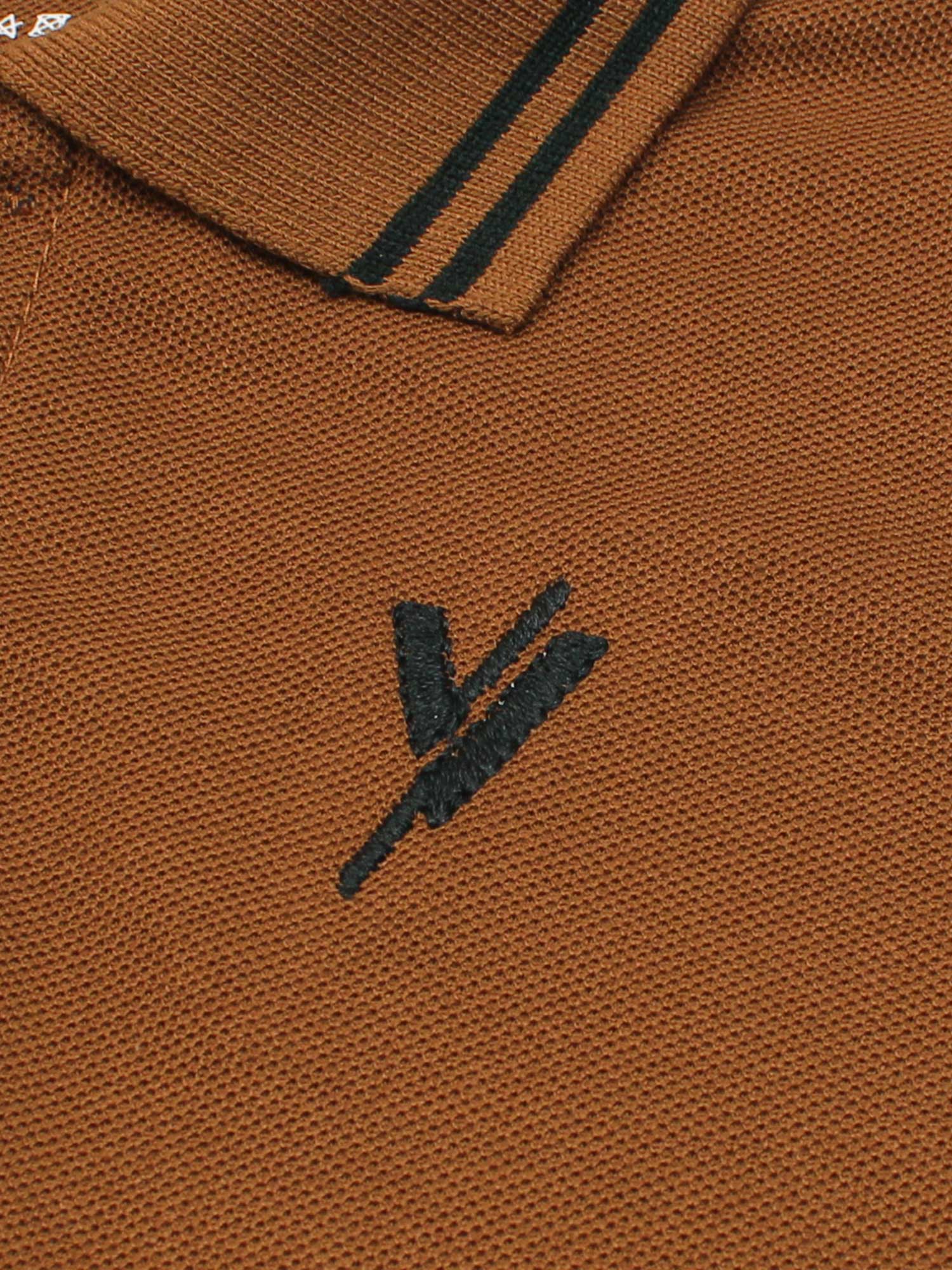 Velvour Boys Pique Tipping Collar Polo Shirt-VP12-F