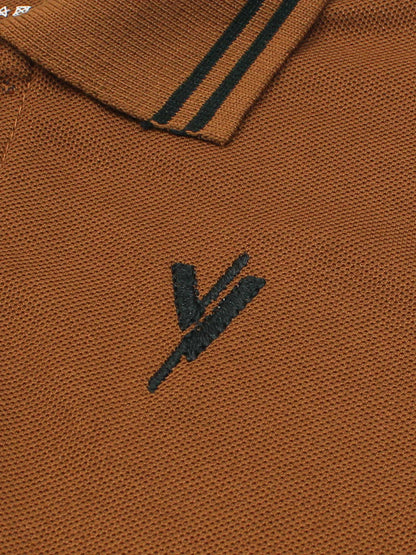 Velvour Boys Pique Tipping Collar Polo Shirt-VP12-F