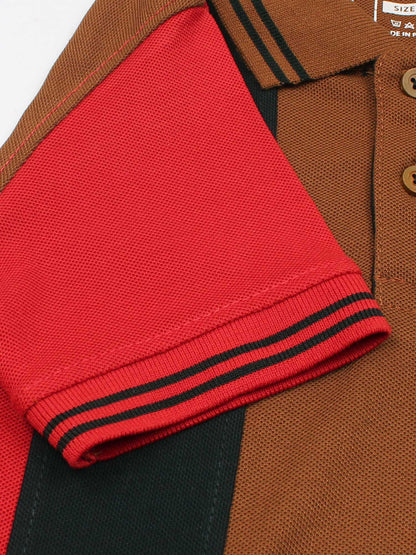 Velvour Boys Pique Tipping Collar Polo Shirt-VP12-F