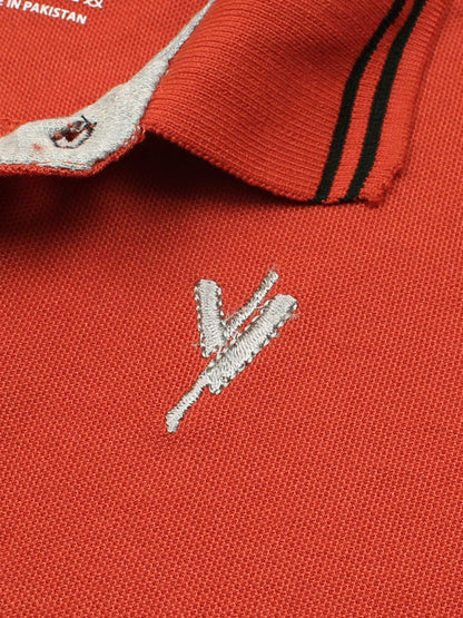 Velvour Boys Pique Tipping Collar Polo Shirt-VP12-I