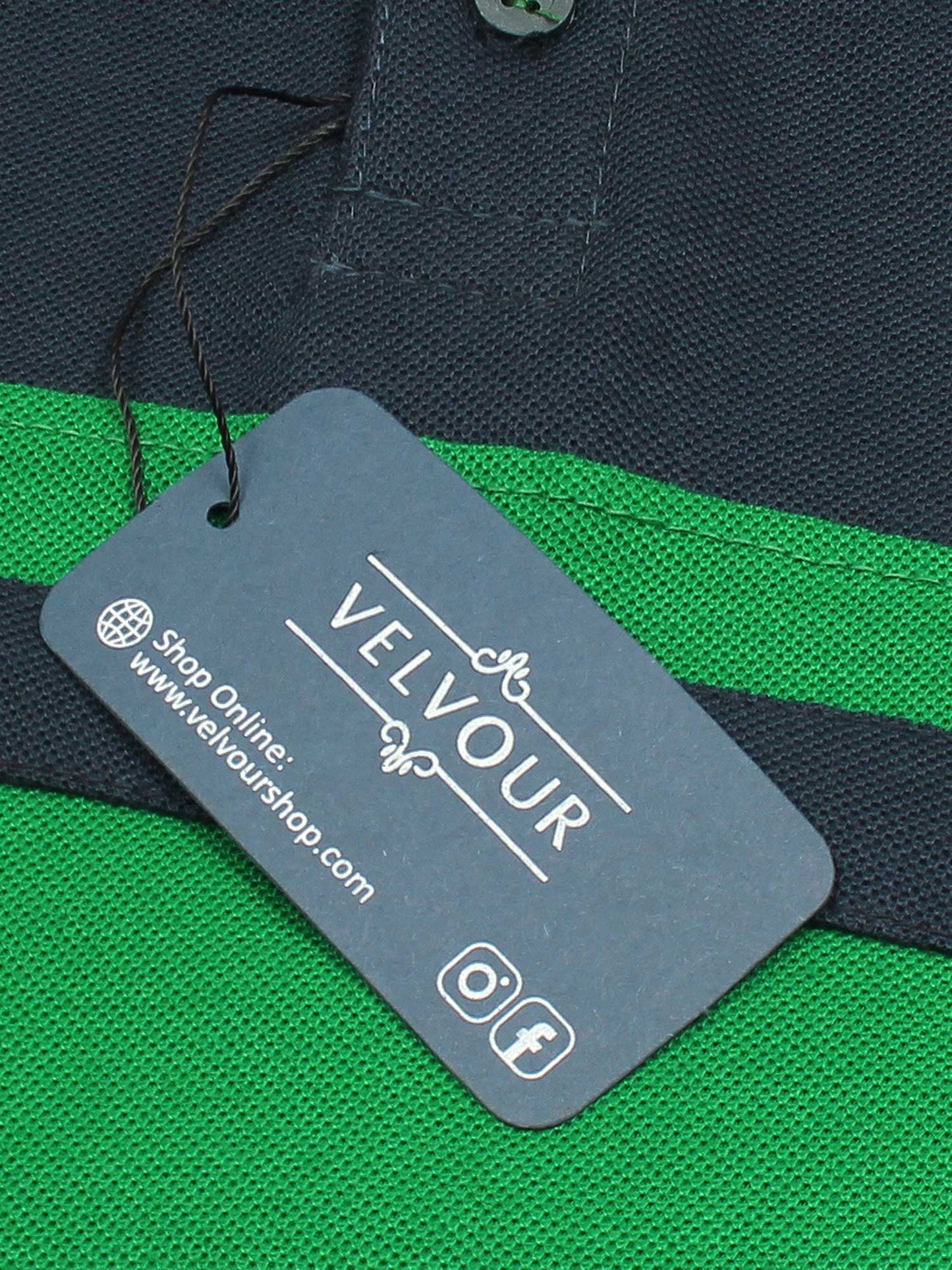 Velvour Boys Pique Tipping Collar Polo Shirt-VP14-C
