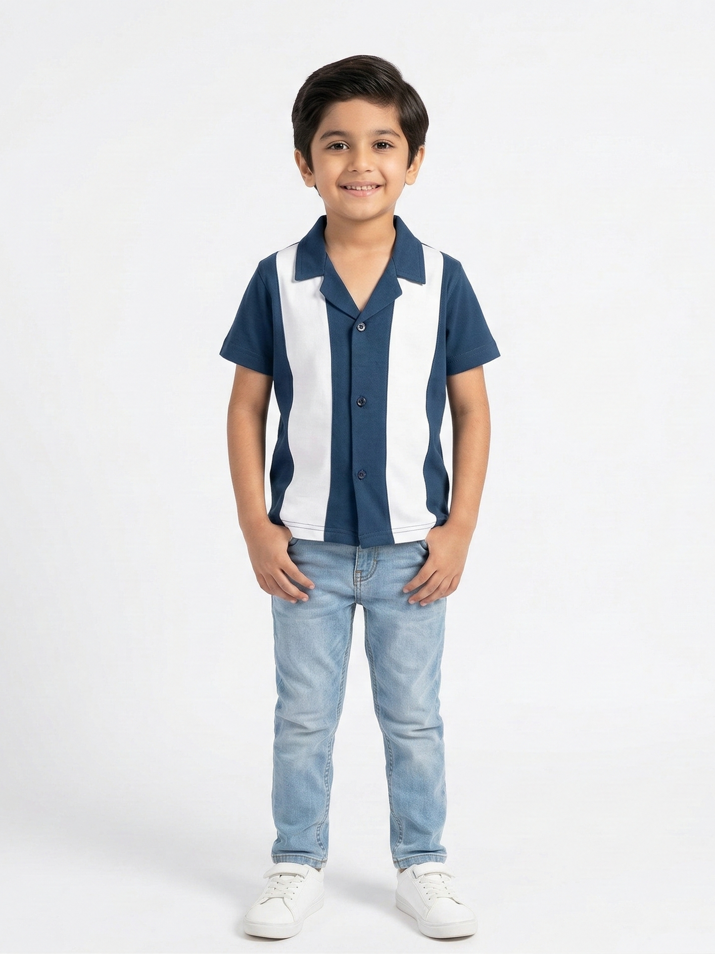 Velvour Boys Pique Casual Shirt-VP24-A