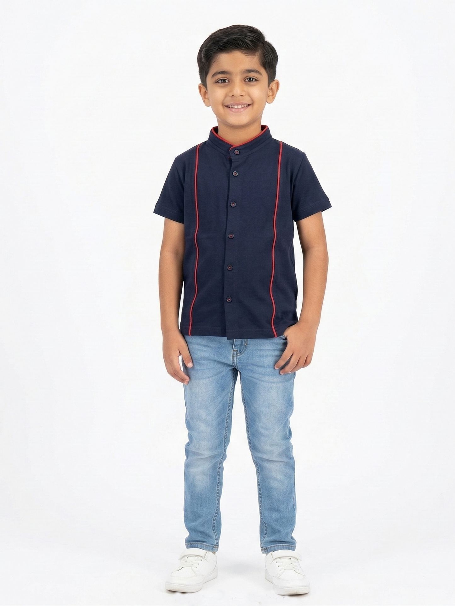 Velvour Boys Pique Casual Shirt-VP25-A