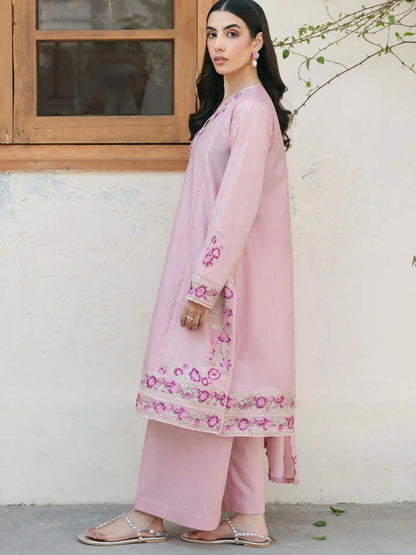 Mannat Clothing Lawn Embroidered Stitched Suit-Ballet