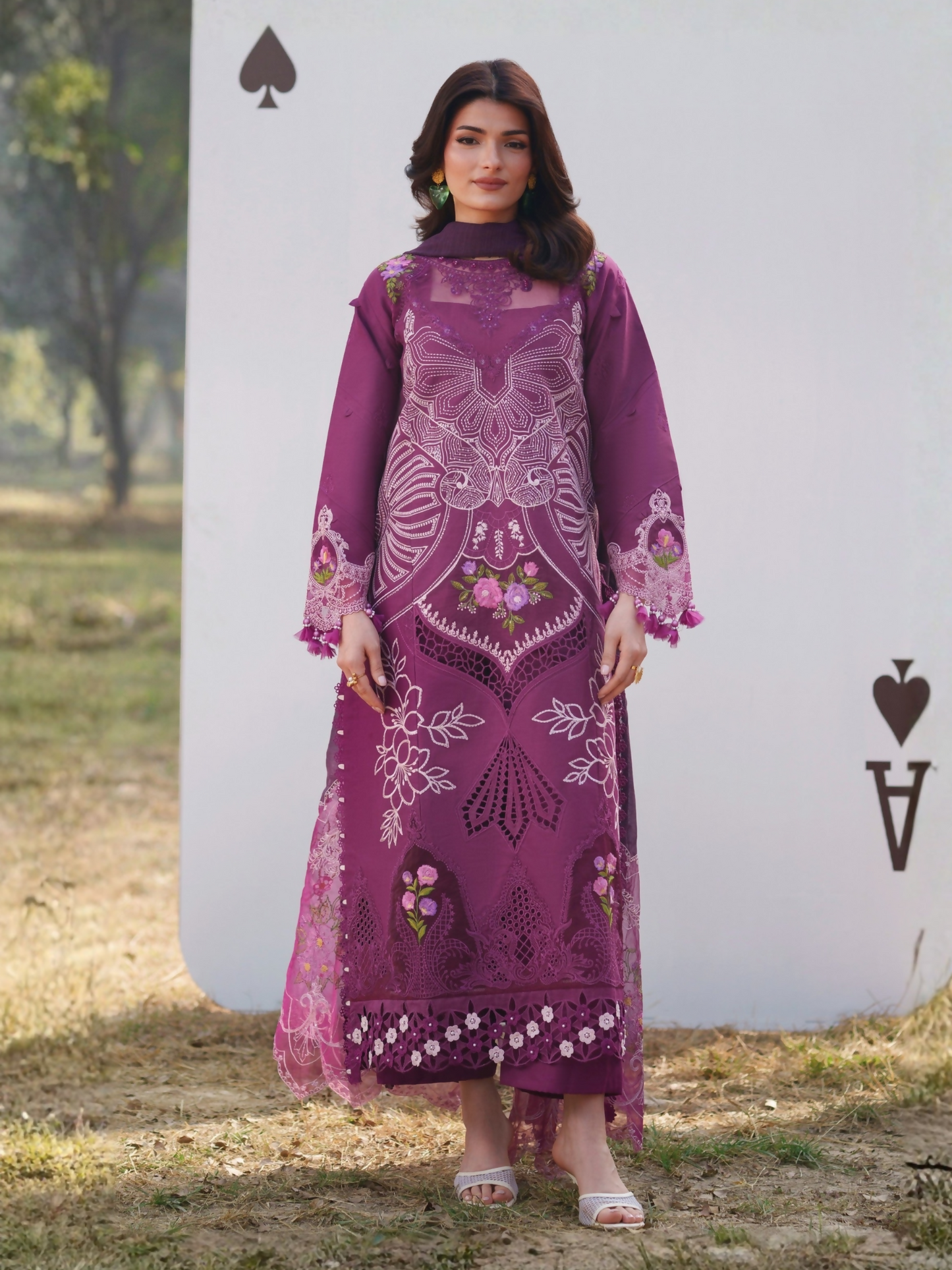 Parishay Summer Queen Lawn Embroidered Unstitched 3-Piece Suit-SQ-13