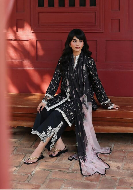 Qalamkar Qprints Lawn'26 Embroidered Unstitched 3-Piece Suit-AX-09-(A)-Farah