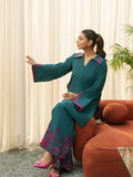 Mannat Clothing Suave Edit Raw Silk Embroidered Co-Ord Set-Flora