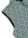 Velvour Boys Jacquard Printed Waistcoat-VW05-E
