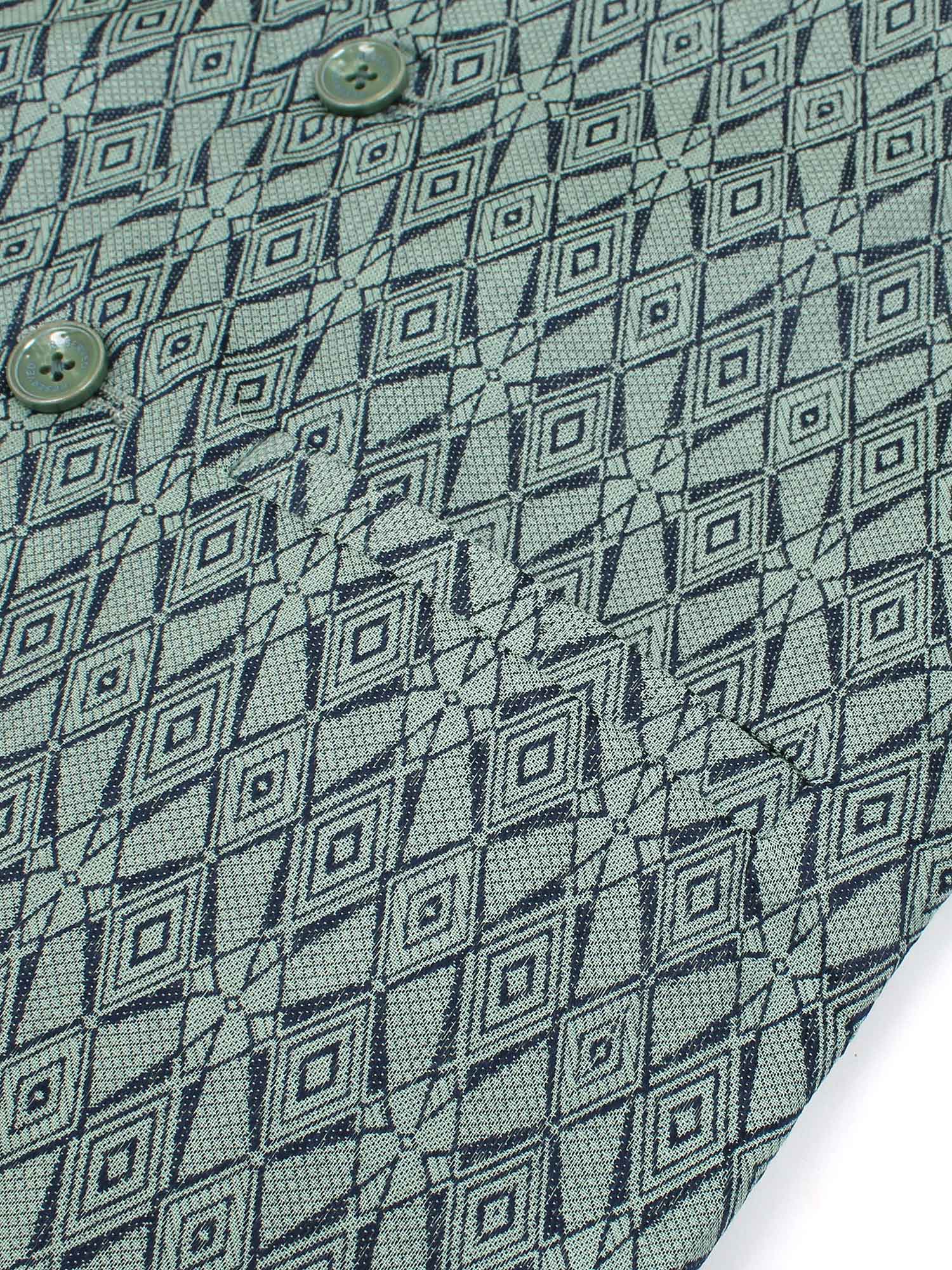 Velvour Boys Jacquard Printed Waistcoat-VW05-E