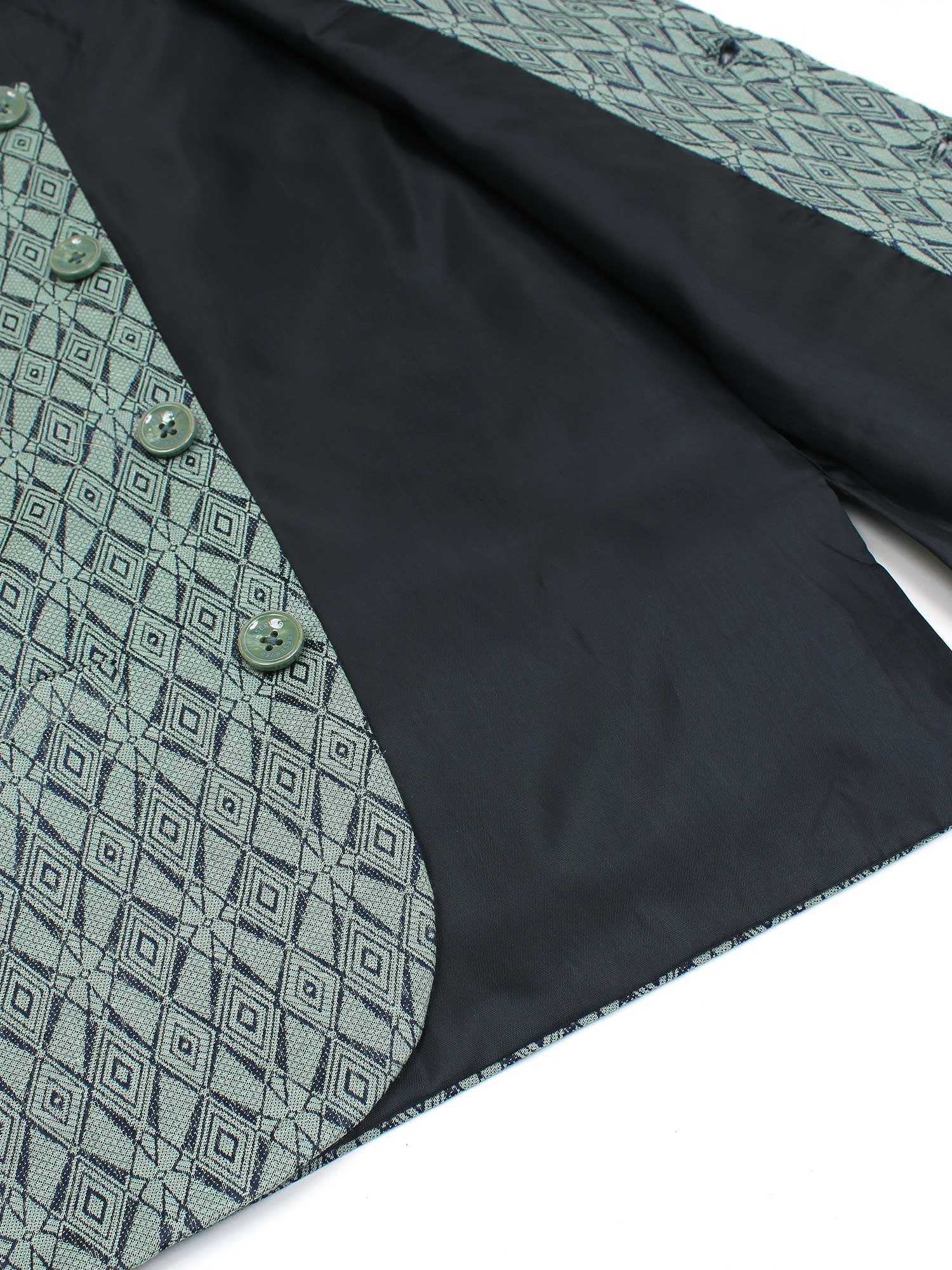 Velvour Boys Jacquard Printed Waistcoat-VW05-E
