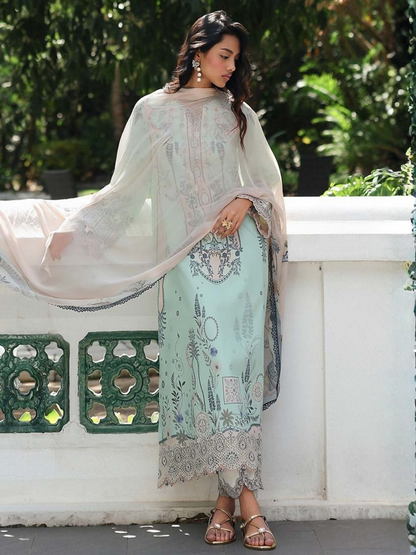 Qalamkar Qprints Lawn'26 Embroidered Unstitched 3-Piece Suit-AX-04-(A)-Slona