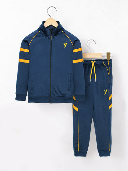 Velvour Fleece Mock Neck Tracksuit-VWT21-A