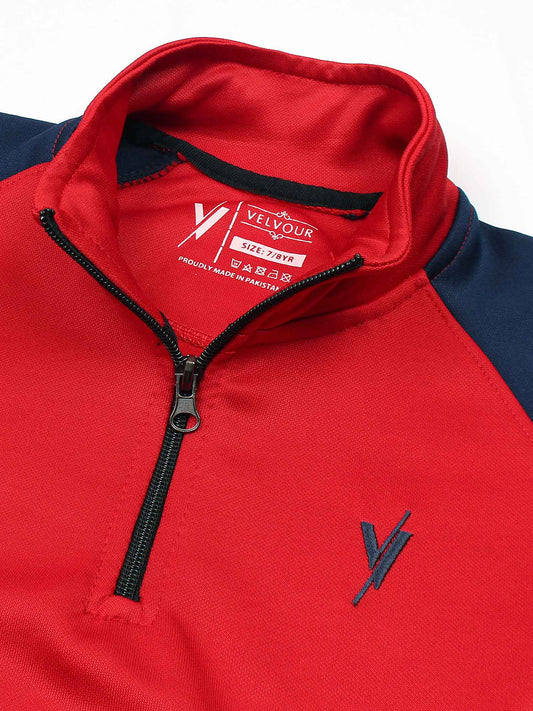 Velvour Fleece Mock Neck Tracksuit-VWT23-C