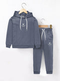 Velvour Fleece Hooded Tracksuit-VWT28-A