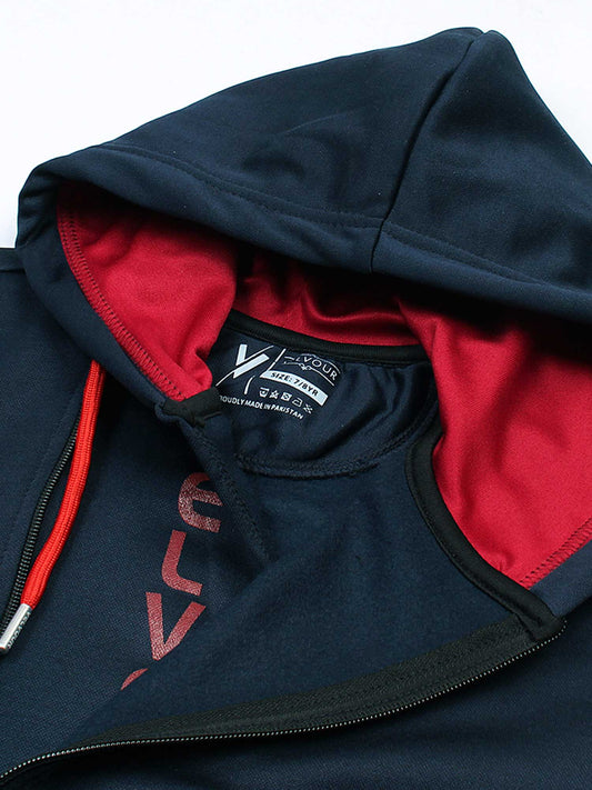 Velvour Fleece Hooded Tracksuit-VWT30-B