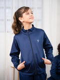 Velvour Fleece Mock Neck Tracksuit-VWT32-A