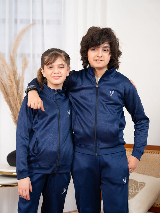 Velvour Fleece Mock Neck Tracksuit-VWT32-A