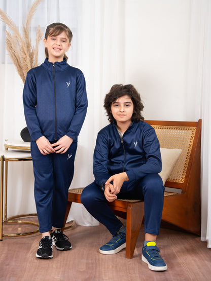 Velvour Fleece Mock Neck Tracksuit-VWT32-A