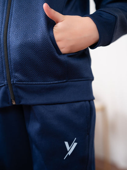 Velvour Fleece Mock Neck Tracksuit-VWT32-A
