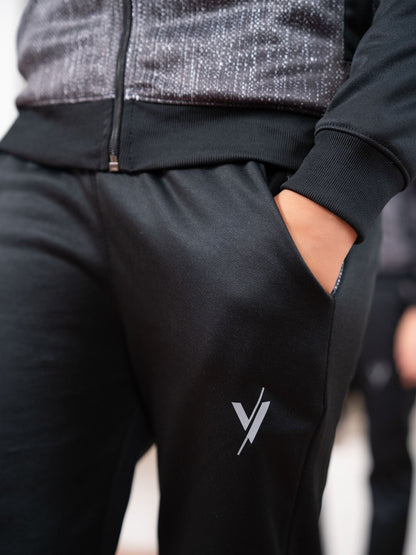 Velvour Fleece Mock Neck Tracksuit-VWT33-B
