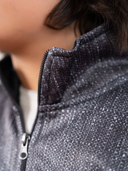 Velvour Fleece Mock Neck Tracksuit-VWT33-B