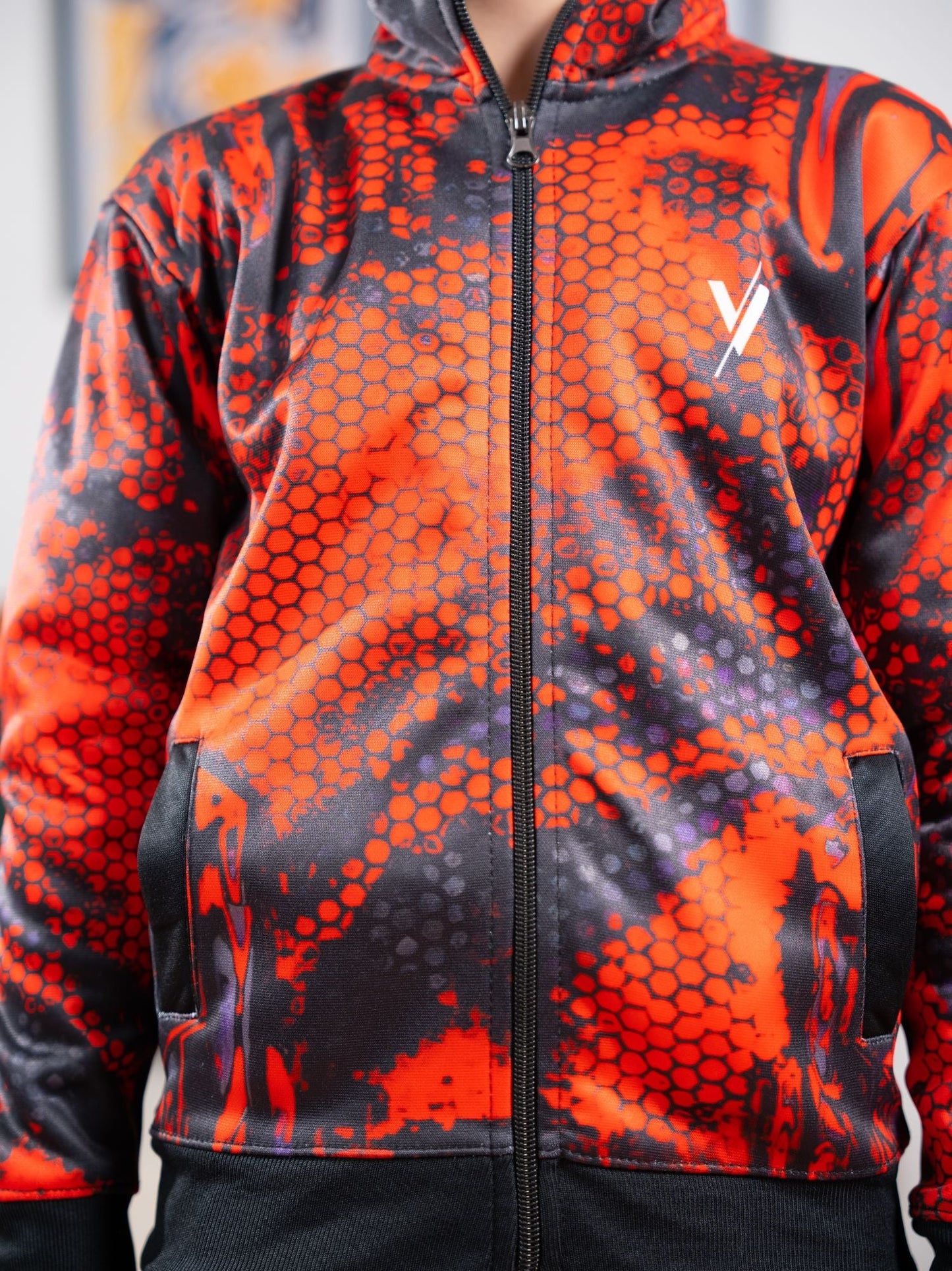 Velvour Fleece Mock Neck Tracksuit-VWT35-A