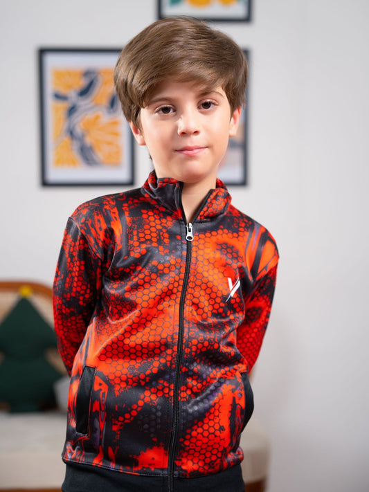 Velvour Fleece Mock Neck Tracksuit-VWT35-A
