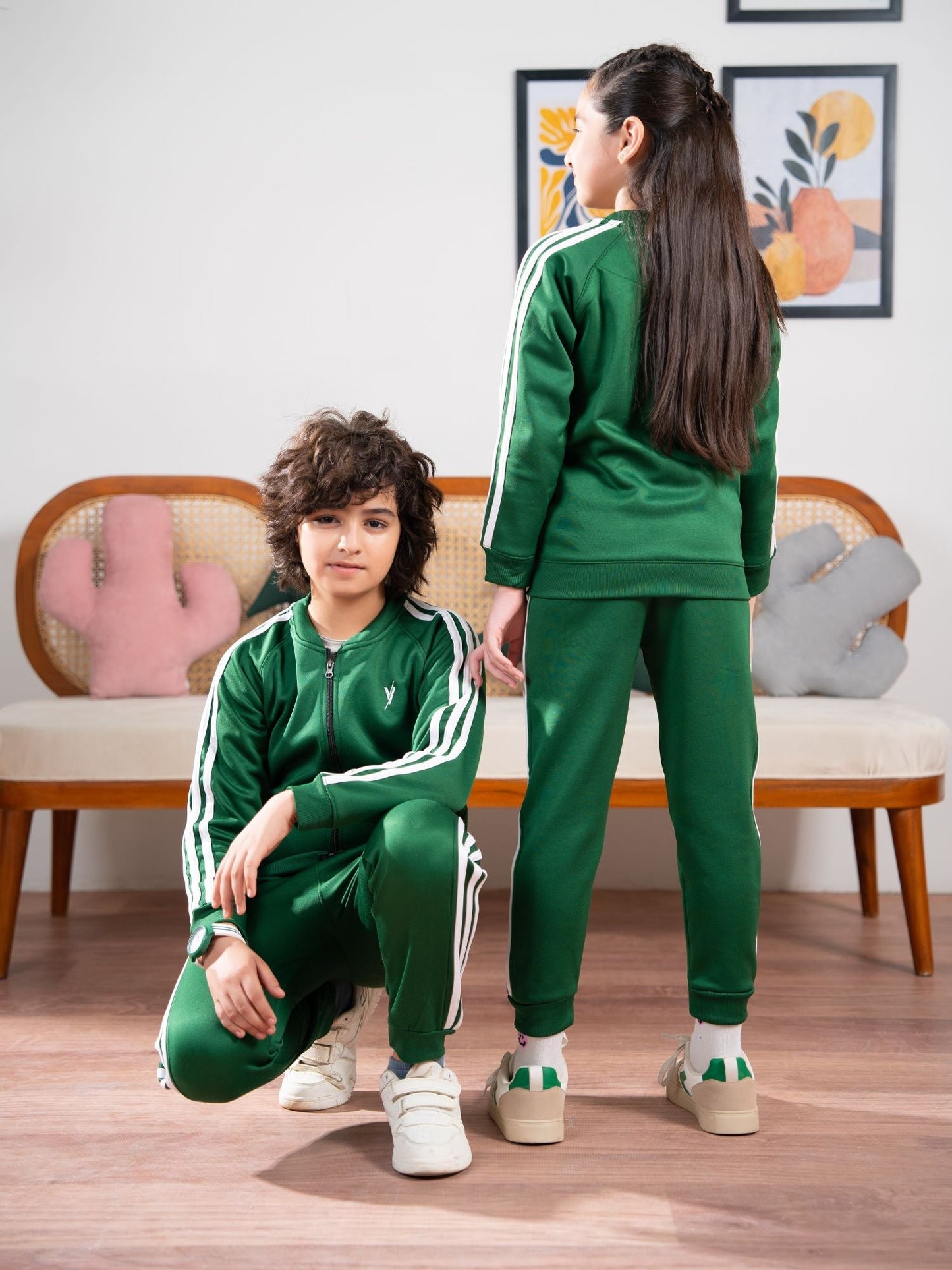 Velvour Fleece Mock Neck Tracksuit-VWT36-A