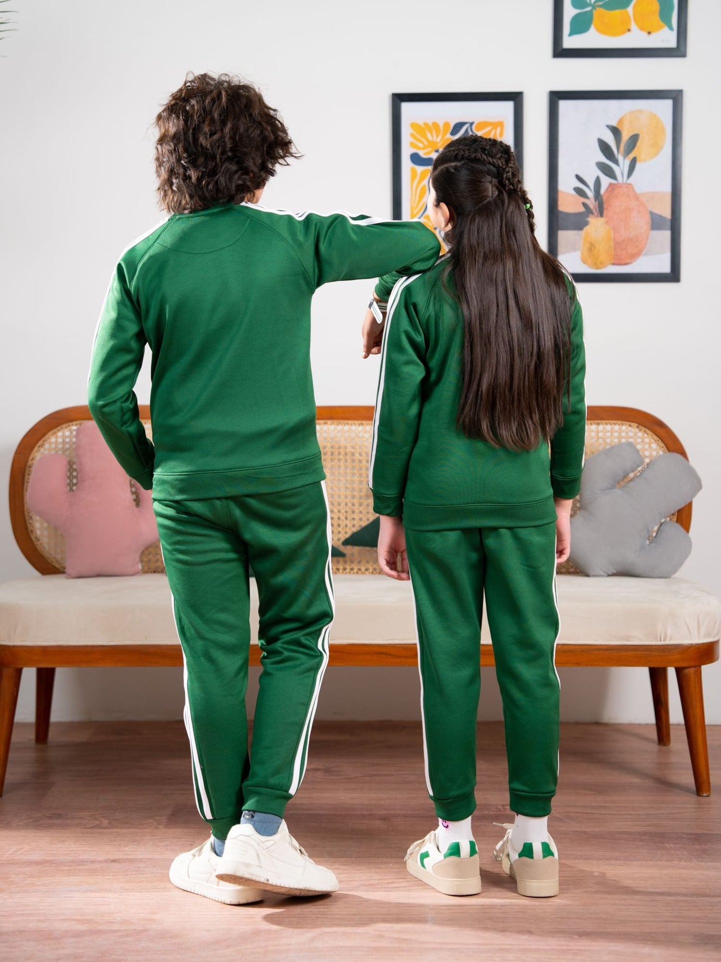 Velvour Fleece Mock Neck Tracksuit-VWT36-A