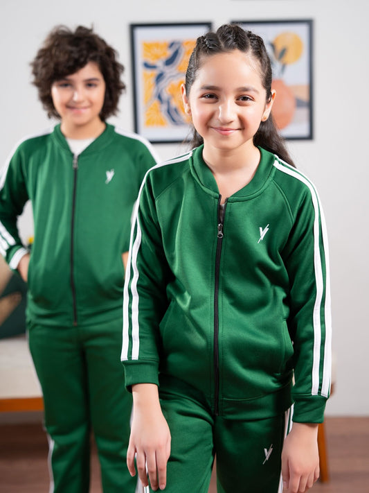 Velvour Fleece Mock Neck Tracksuit-VWT36-A