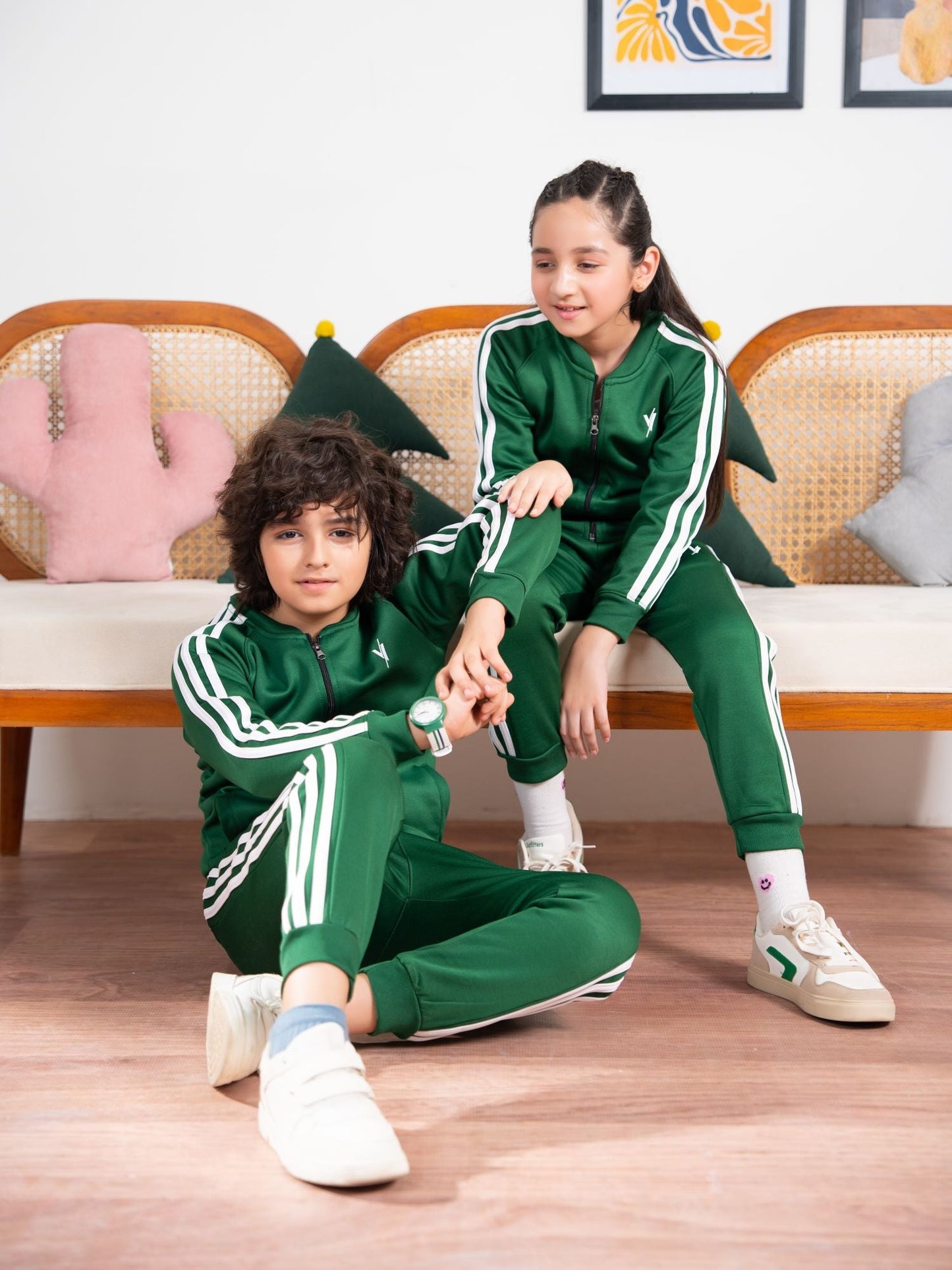 Velvour Fleece Mock Neck Tracksuit-VWT36-A