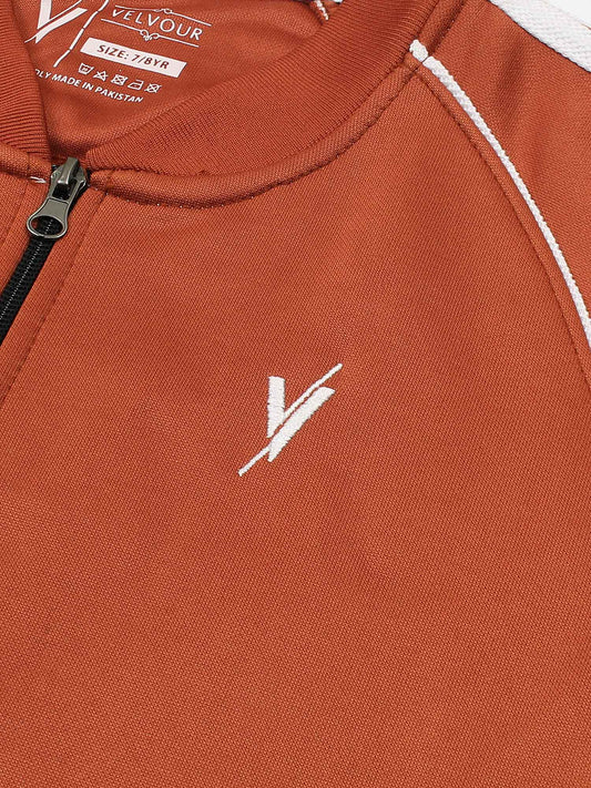 Velvour Fleece Mock Neck Tracksuit-VWT36-B