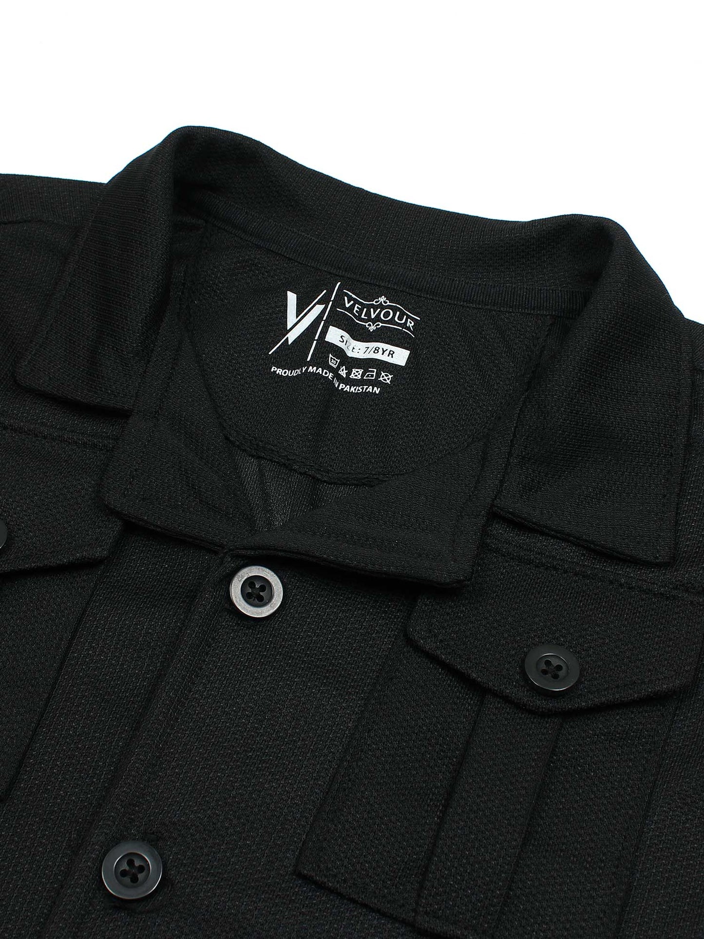Velvour Imported Popcorn Full Sleeves Shirt-VWT40-AS