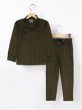 Velvour Polyester Collar Neck Tracksuit-WT40-C