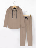 Velvour Polyester Hooded Tracksuit-VWT41-C