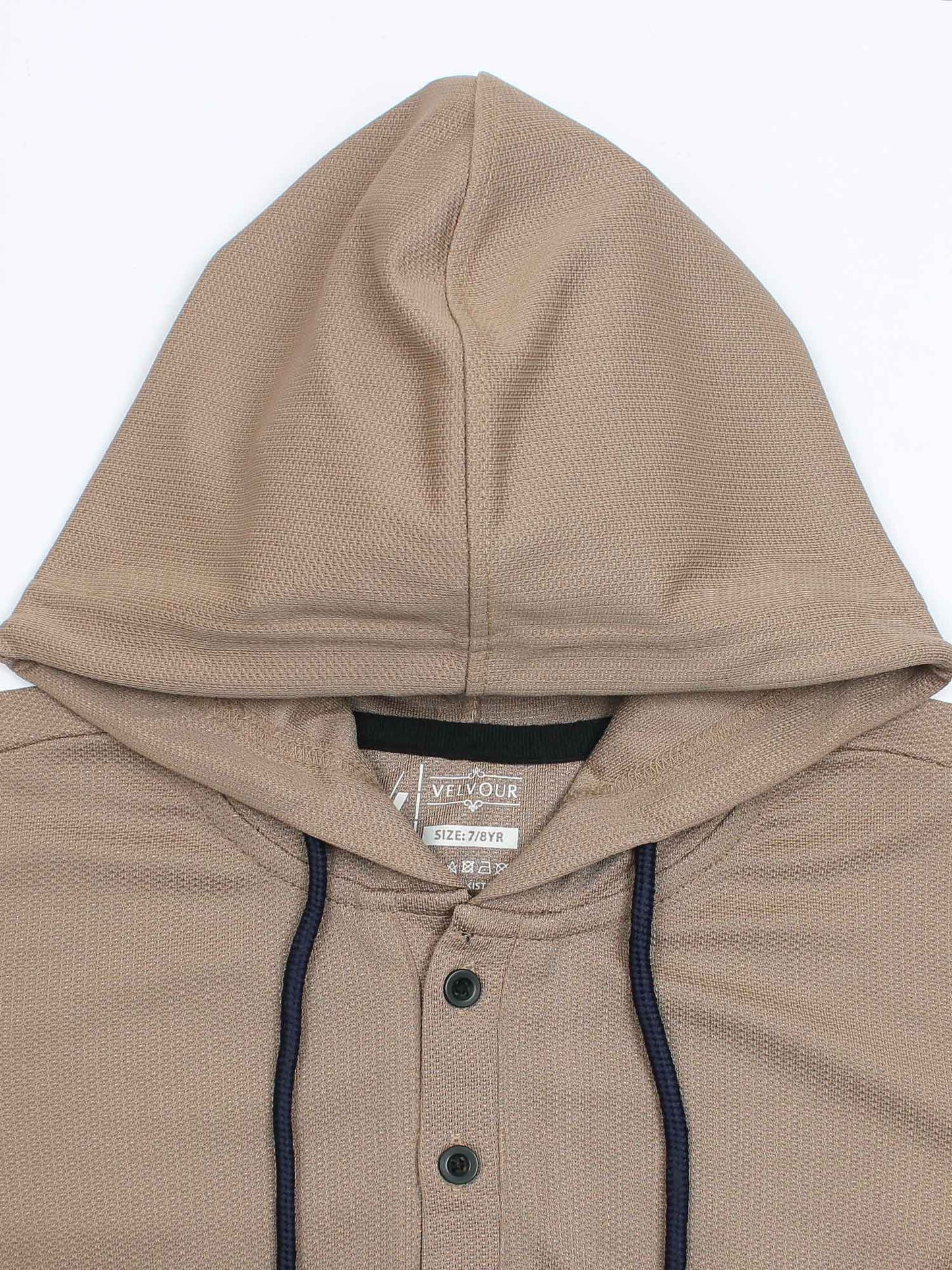 Velvour Polyester Hooded Tracksuit-VWT41-C