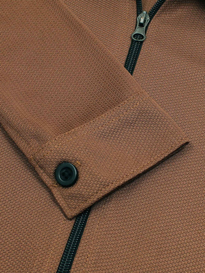 Velvour Polyester Collar Neck Tracksuit-VWT47-A