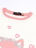 Velvour Girls Fleece Round Neck Tracksuit-VWTG 01-A