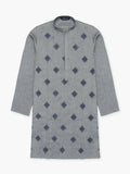 Velvour Boys Cotton Embroidered Stitched Kurta-VB196-J