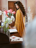 Mahnur Sophie Luxury Lawn Embroidered Stitched 3-Piece Suit-Rosy
